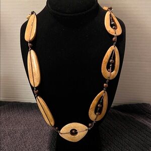 Mixit Tan and Brown Statement Necklace NWT